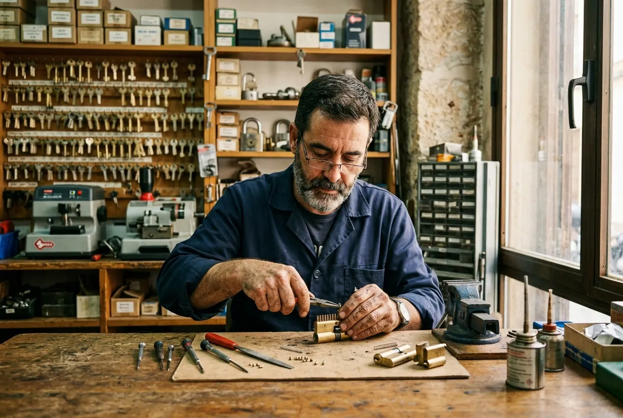 Maestro cerrajero en taller propio en L’Hospitalet